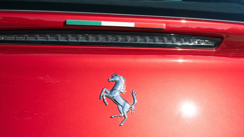 Photo of My Ricambi Italian Flag Badge For Rear Bonnet for the Ferrari 458 Italia/Spider - Image 2